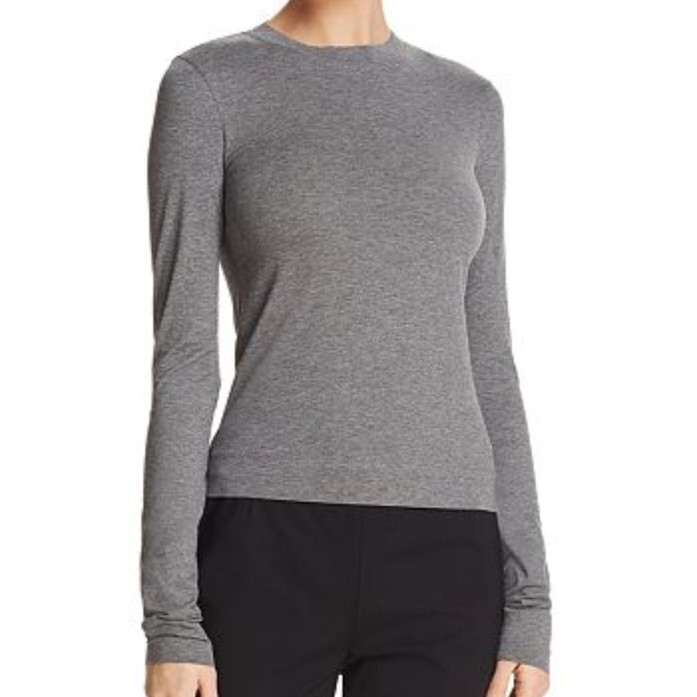 Theory Grey threequarter Sleeve Tee